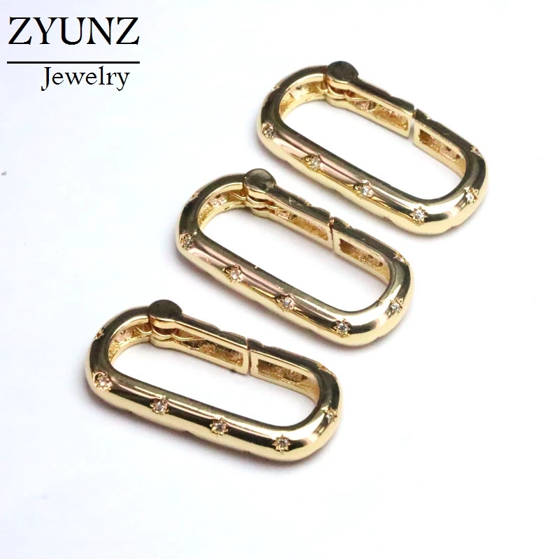 4PCS, NEW Spring Snap Oval Carabiner Clasp, Oval Link Clasp, Connector Clasp, Oval Lock, Findings