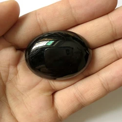 Wholesale 1pcs A Quality Black Onyx Agate 18x25mm 22x30 30x40mm Oval Beads Cabochon Pendant,Oval Gem Cabochon For Jewelry making