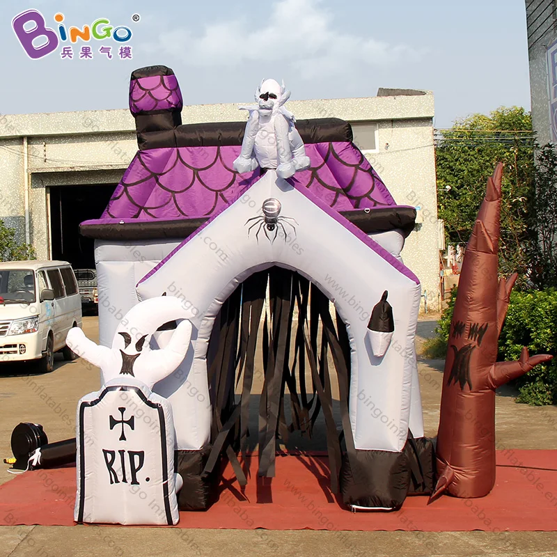 

Portable 3x3x3 meters inflatable haunted house for event decoration / blow up haunted house balloons toys