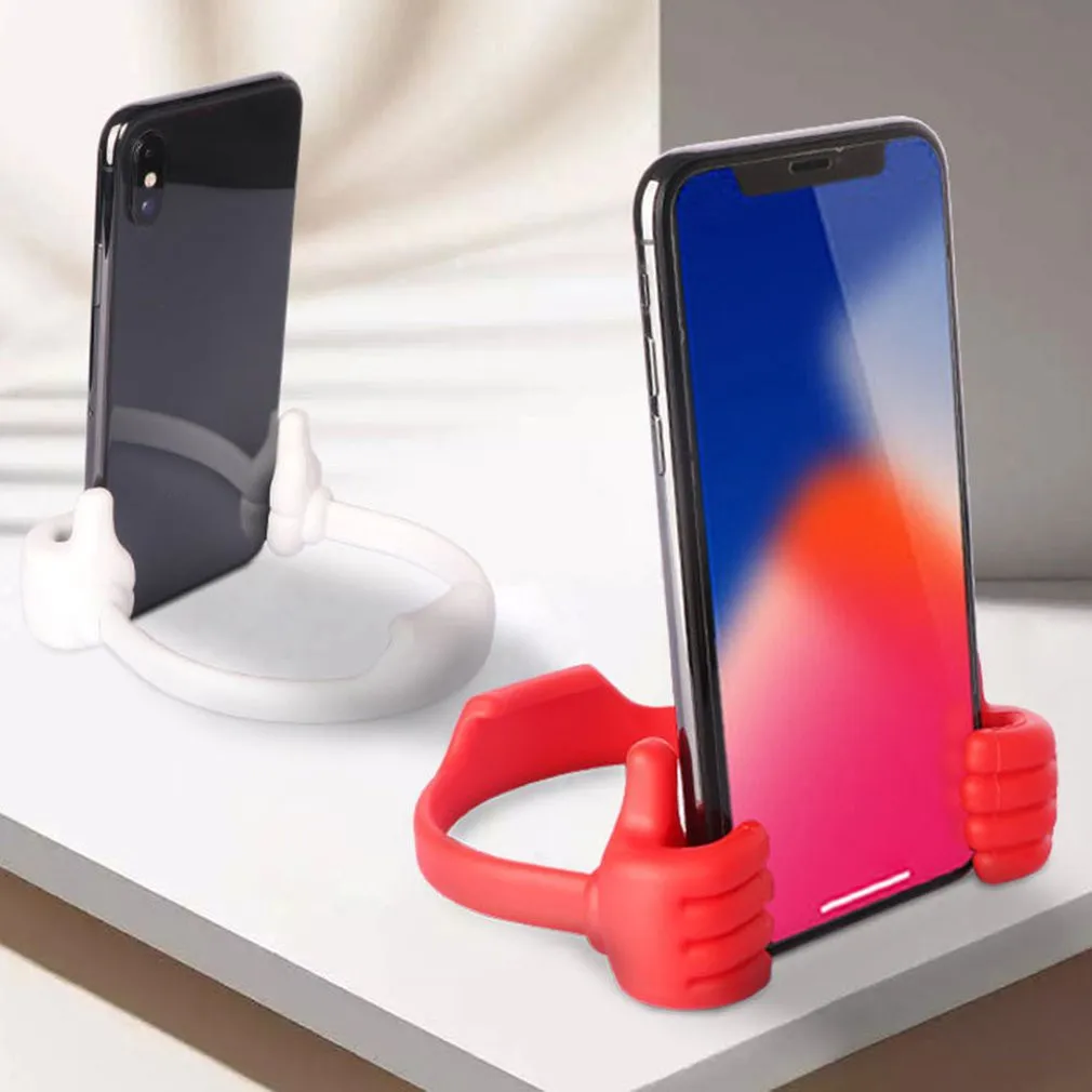 Phone Stand Adjustable Silicone Universal Desk Holder Cell Phone Tablets Lazy Bracket For iPhone 13 Samsung Huawei iPad Mini