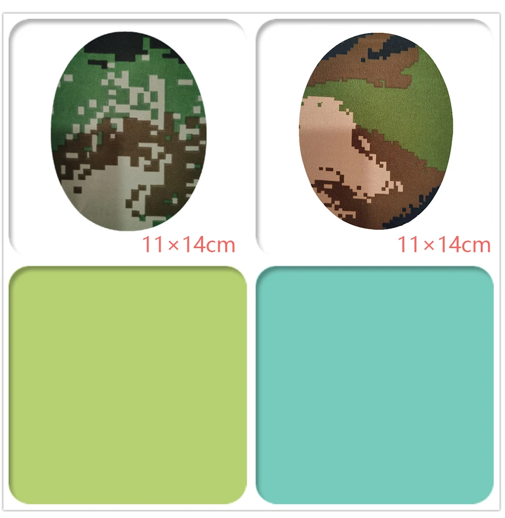 1PC Oval Quadrat 9,5*12,5 cm 11*14cm Hot Melt Kleber Camouflage Kleber Bügeln Patch imitation Denim Nähen Knie Ellenbogen DIY Kleidungsstück – Detail 3