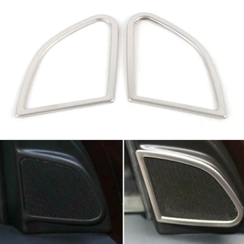 

2Pcs Car Door Audio Speaker Trim Cover Decoration For Volvo XC60 2009 2010 2011 2012 2013 2014 2015 2016 2017