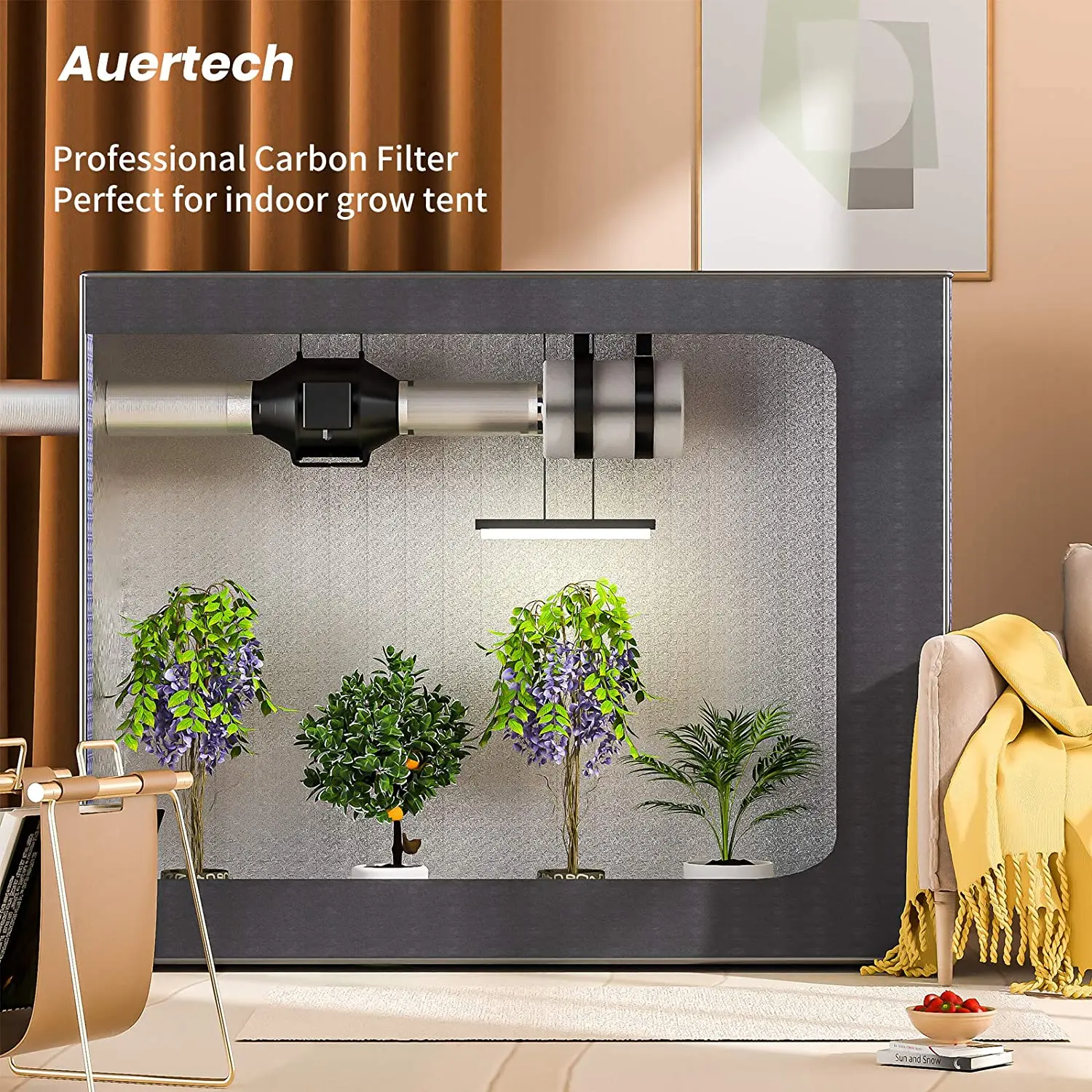 Two In One Grow Box 50-300cm Tent Kit 300-2000W Samsung Phytolamp Board IR/UV 4/5/6 Inch Fans&Activated Carbon For indoor Grow images - 6