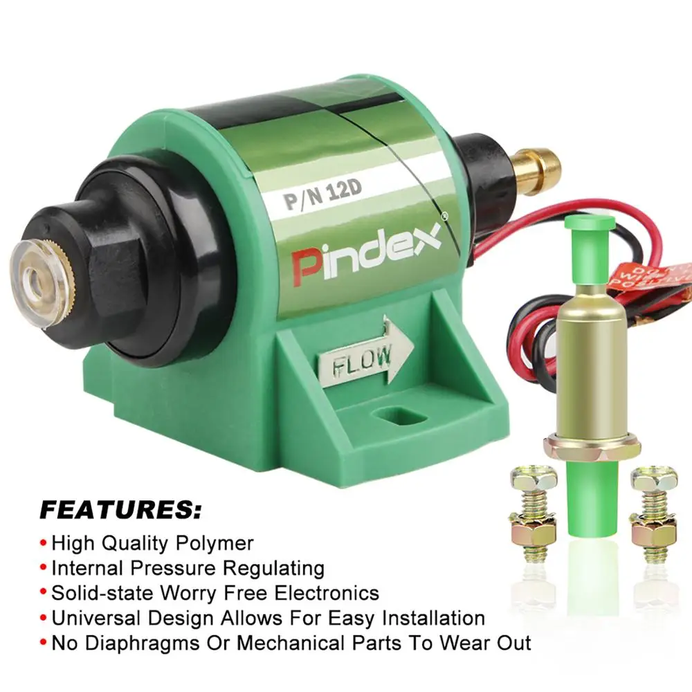 US Stock Universale Diesel 12D Pompa Elettronica Del Carburante 12V 35GPH 4-7 PSI Olio Pompa Del Carburante Accessori Auto Regolatore di Pressione interna