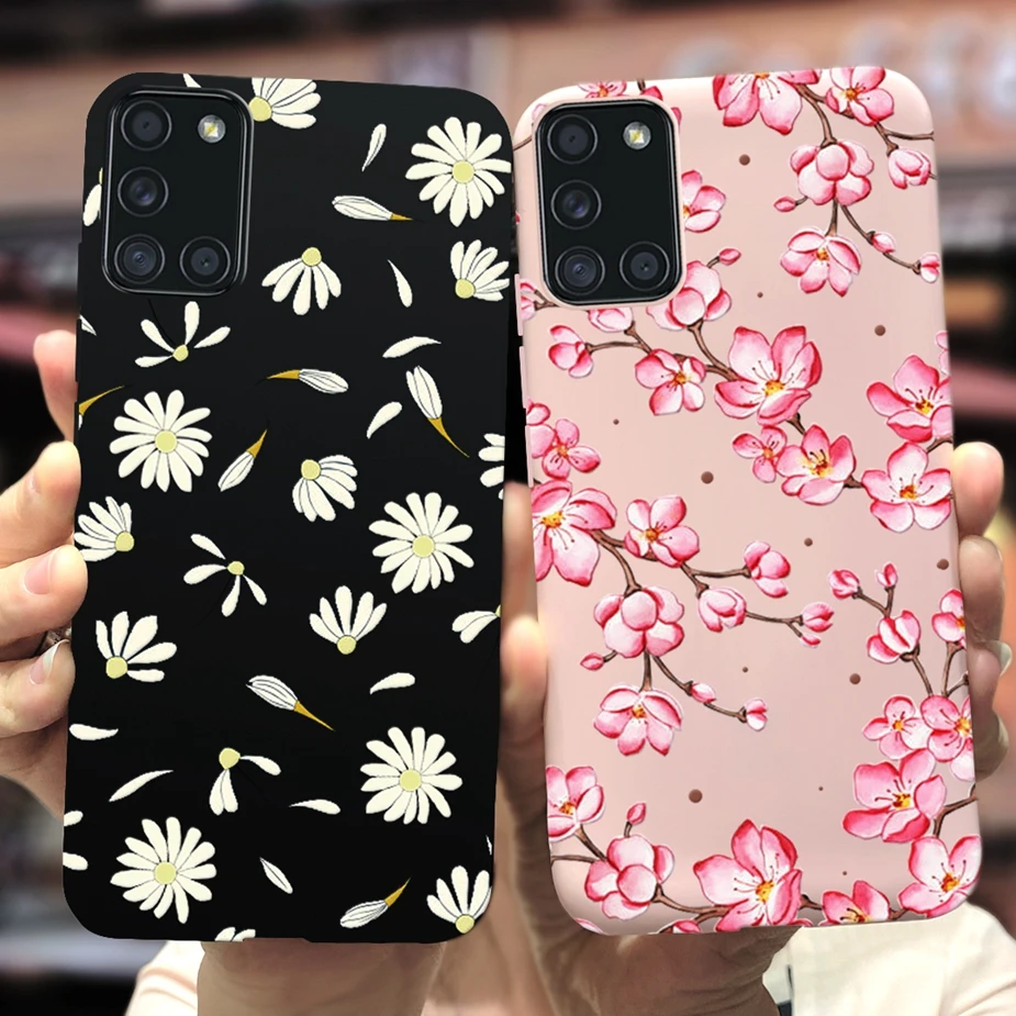 For Samsung Galaxy A31 Case SM-A315F Soft Silicone TPU Cute Fashion Candy Painted Cover For Samasung A31 A 31 Phone Cases Fundas