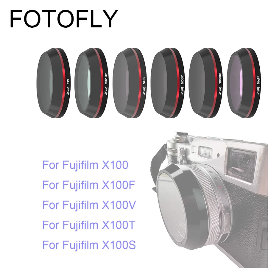 Camera Filters For Fujifilm X100f/s/t/v CPL UV ND 4 8 16 32 1000 STAR Night Lens Filter For Fuji Finepix X100 Camera Accessories