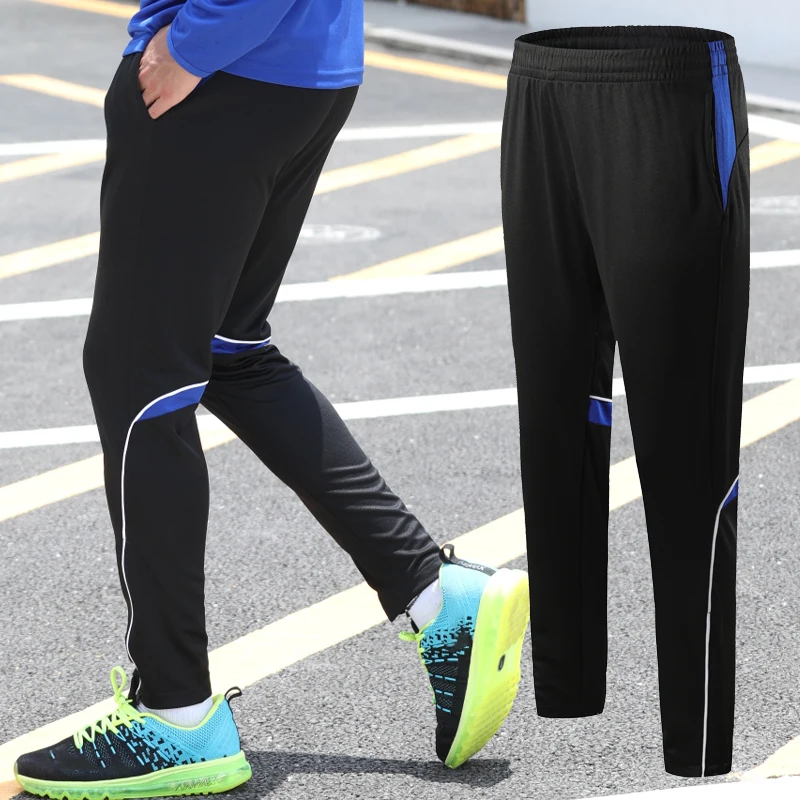 Men Training Sport Pants Patchwork Zipper Football Basketball Gym Trousers Casual Jogging Running Legging