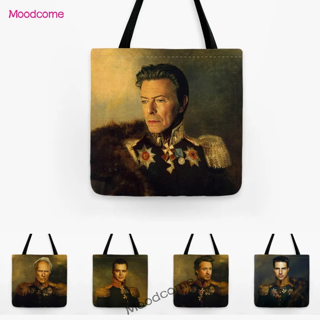 Neoclassical Russian General Costume Hollywood Super Star Movie Singer Actor Face Replacement Unique Fashion Shoulder Tote Bag