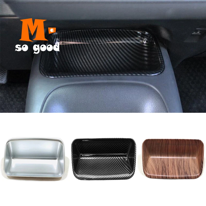 

Front Storage Box Cover Trim Car Styling Accessories ABS Carbon Fiber /matte/ Wood 2019 2020 for Toyota Corolla E210 Sedan Car