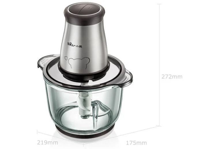 Bear food machine grinder electric household multifunctional machine of stainless steel meat meat machine cutter mixer QSJ-B03