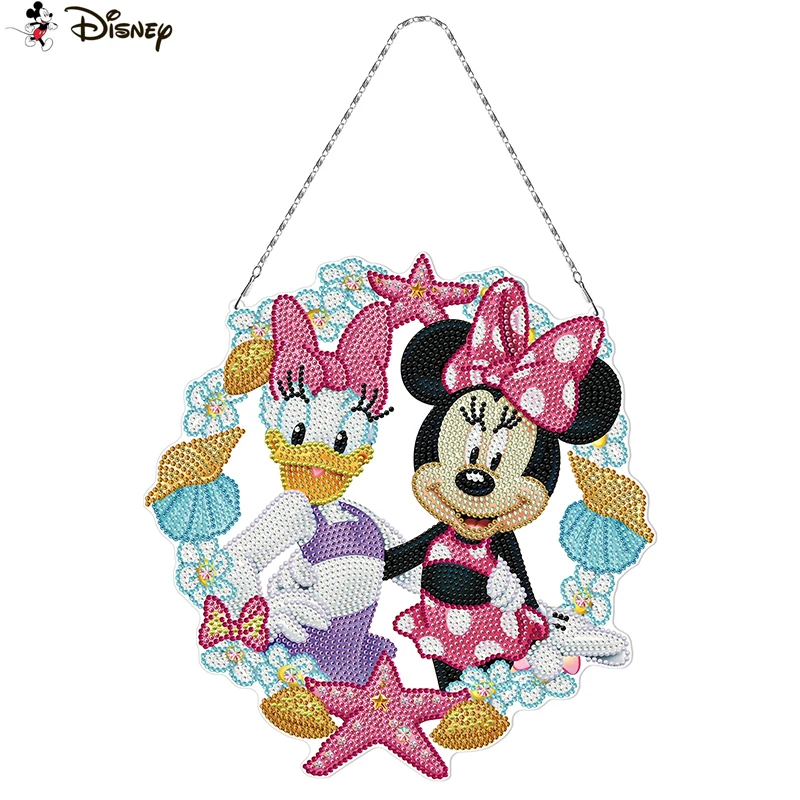 Disney 5D diamentowa malowanie wieniec świąteczny specjalny Rhinestone kreskówka myszka miki myszka Minnie haft DIY dekoracja wnętrz (rękodzieło)