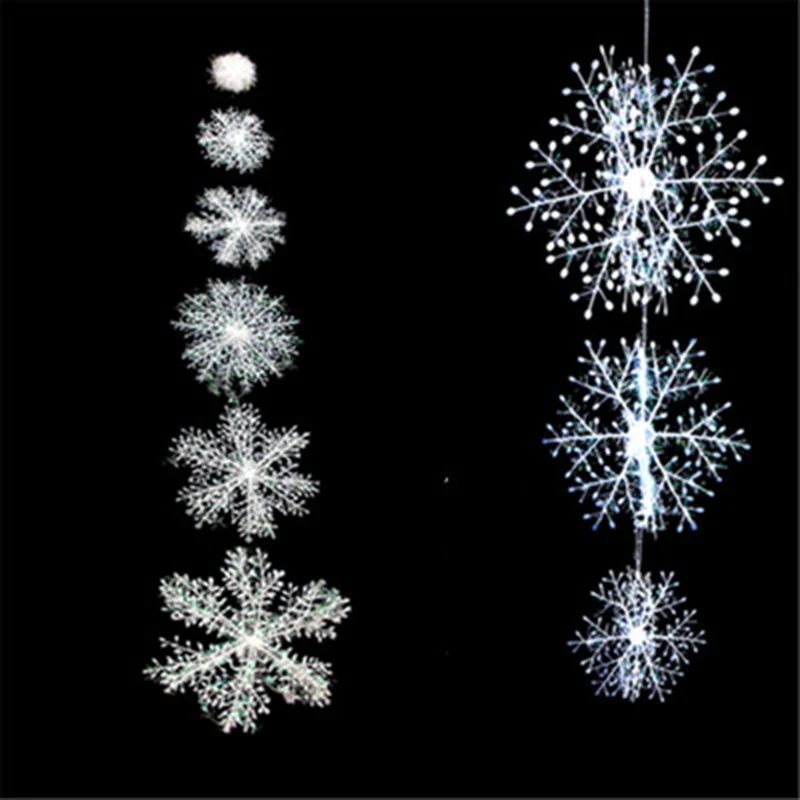 Christmas Decoration Snowflake String New Year Indoor Party Home KTV Hotel Super Christmas Atmosphere Background Supplies