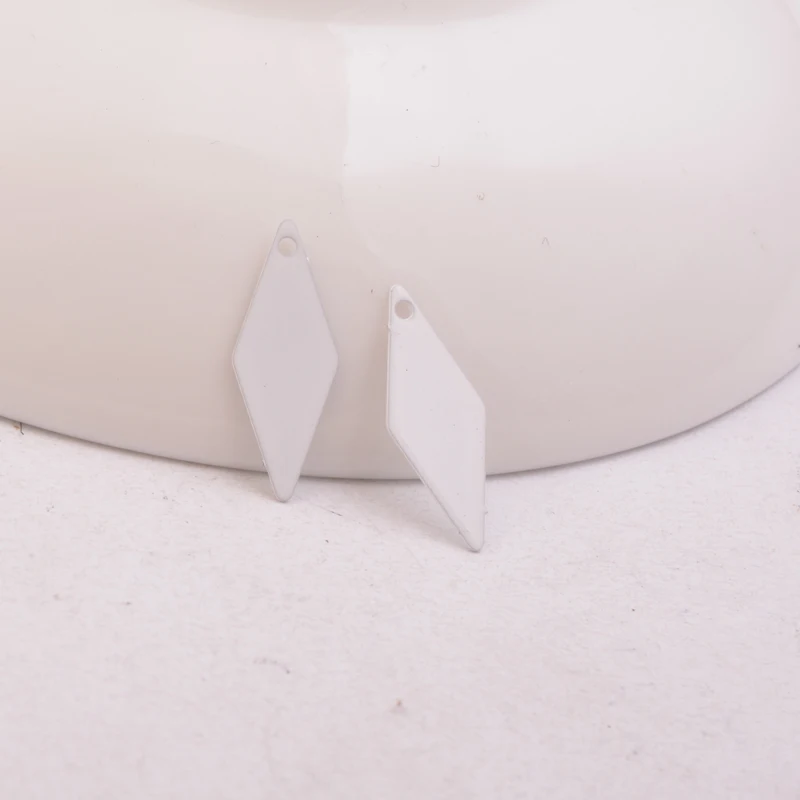 100 Stück AC10969 7*18mm Quadratische Anhänger Rhombus Ohrring Anhänger Zubehör für Damen Bijoux Geometrisch – Detail 8