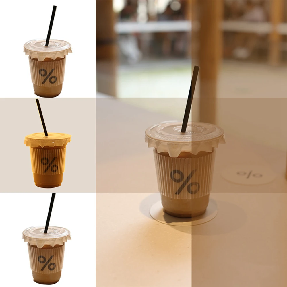 20 Set 14OZ Disposable Plastic Coffee Cup With Cover PET Plastic Cold Drink Cup For Party Coffee Straw Cup