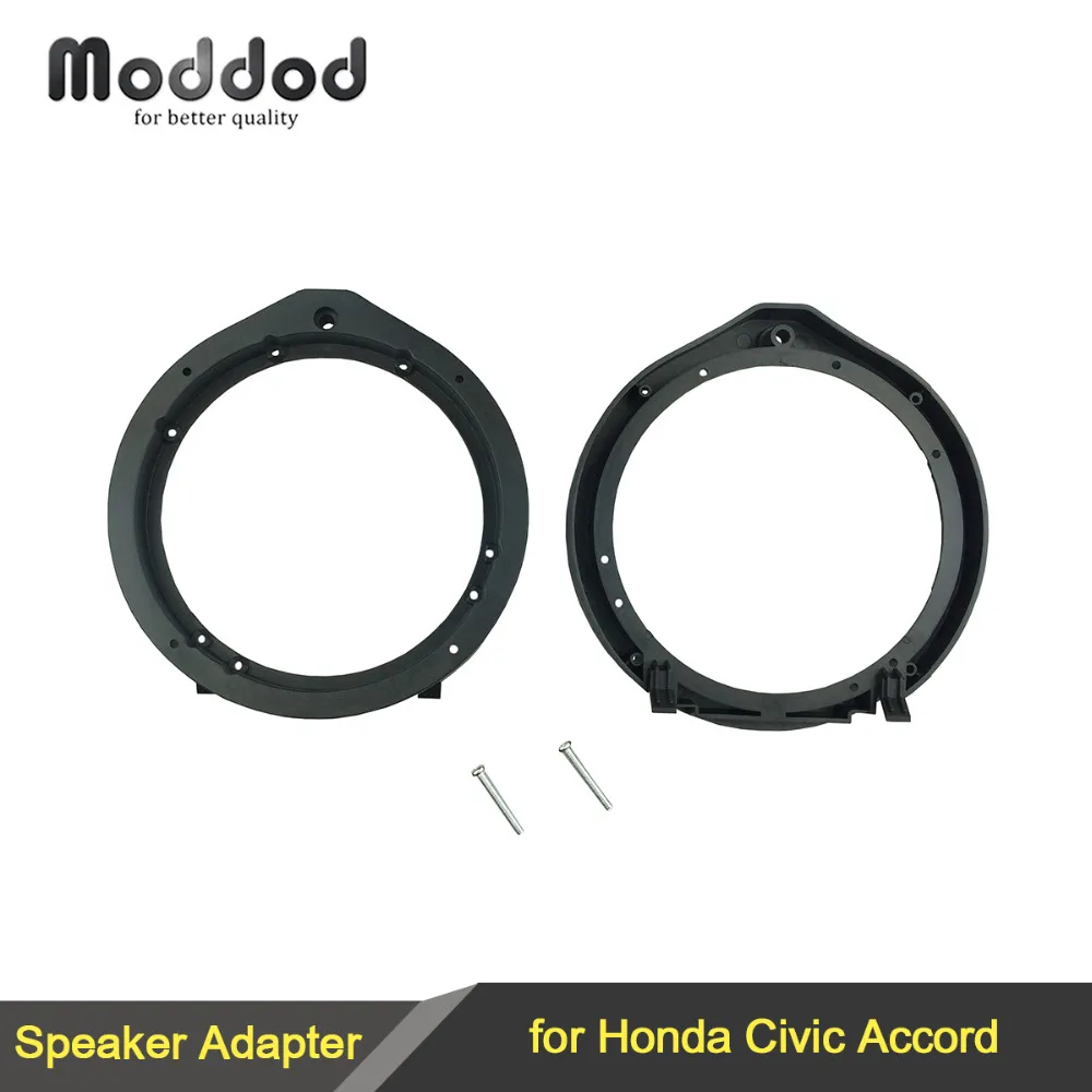 

Car Front Door Speaker Mount Adapter Plates For Honda Accord City Crosstour CR-Z Insight Civic 6.5"/6.75" 165mm Stand Ring Frame