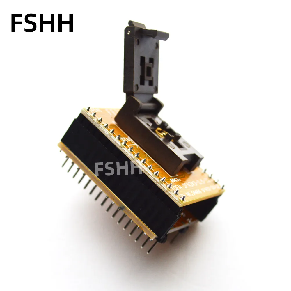 Qfn32 wson32 para dip32 programador adaptador dfn32 mlf32 qfn32 ic teste soquete passo = 0.5mm tamanho = 5x5mm