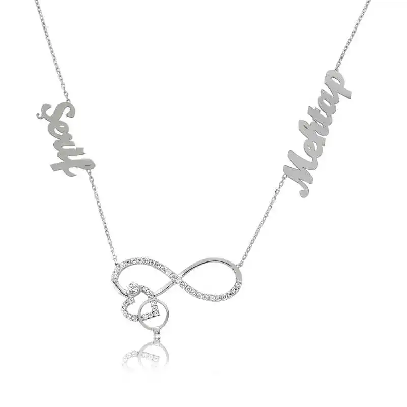 Silver Is Heart Infinity Ladies Necklace