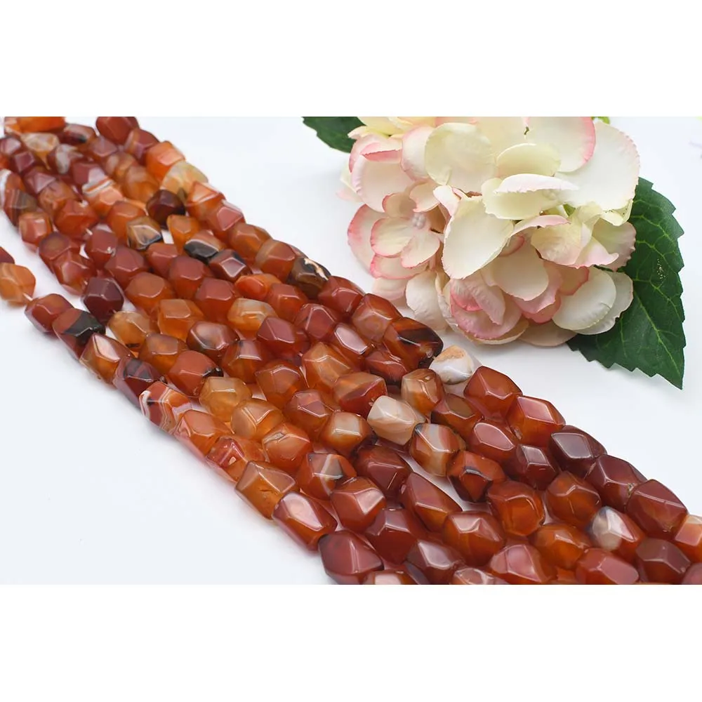 

2strands/lot 16mm Natural candy color Irregular Square Agate stone beads For DIY Bracelet Necklace Jewelry Making Strand 15"