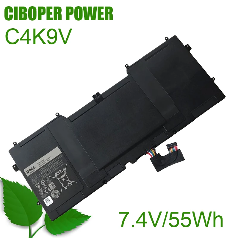 CP Genuine Laptop Battery C4K9V PKH18 489XN 3H76R 7.4V/55Wh/47Wh For XPS 13 9333 L322X 13-L321X L221x 9Q33 Y9N00 0Y9N00 Series