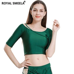 Green Crop Top belly dance top for women daily casual tops sexy tops class practice top wear dancing clothes belly dance costume