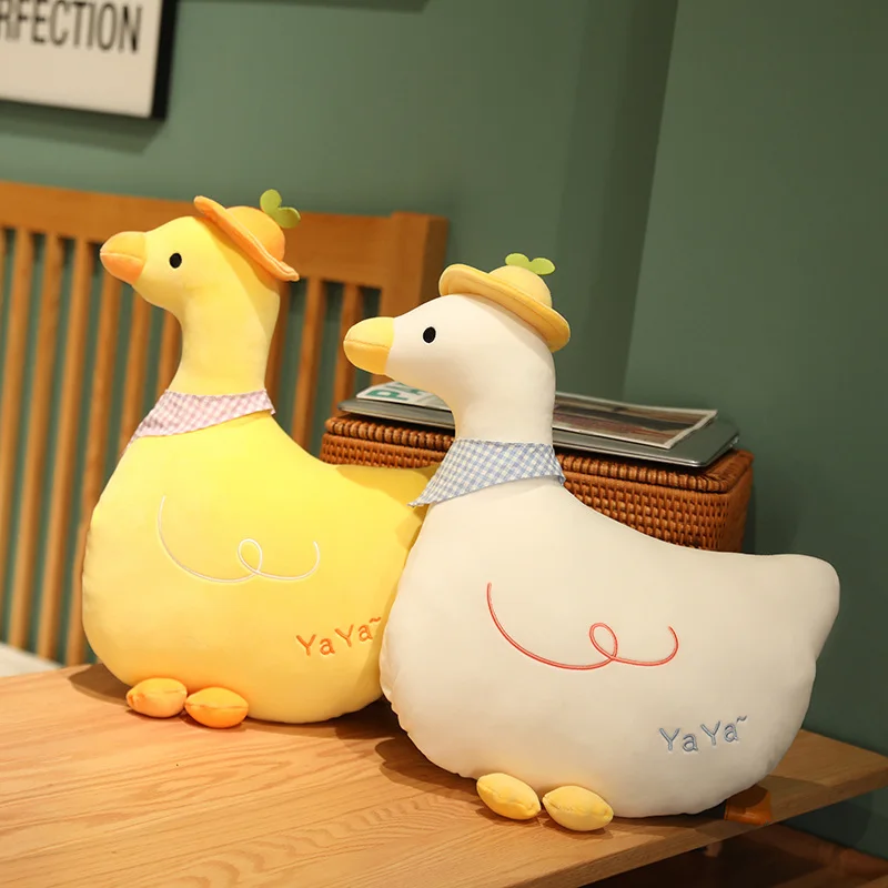 1pc 50cm Cartoon Ducks Stuffed Plush Pillow Soft Hand Warmer Lovely Animal Goose Plush Toys Doll Baby Girls Xmas Winter Gift