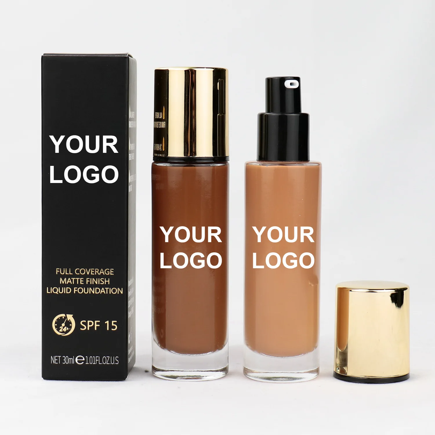 

High-quality Cosmetics Free Brand Waterproof and Moisturizing do not take off loading Private Label Matte liquid foundation