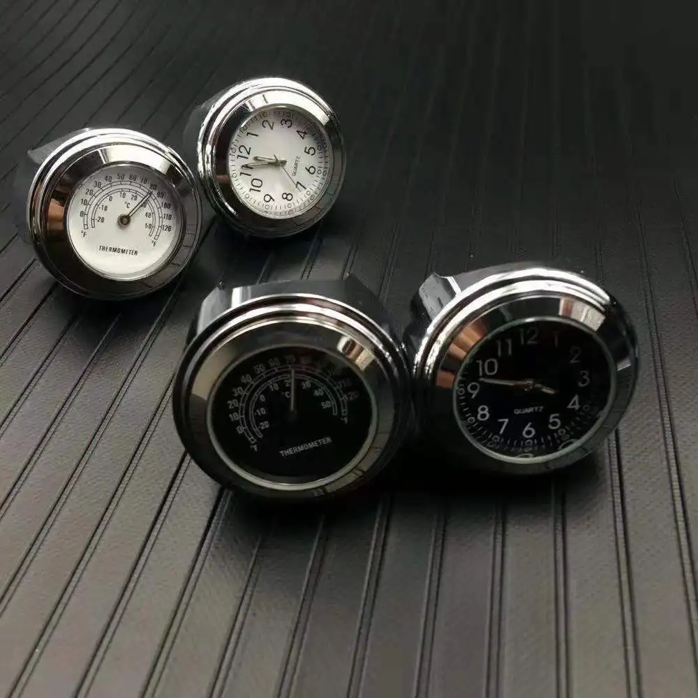 Universal aluminum motorcycle handlebar seat quartz clock watch for honda shadow dio monkey kawasaki z750 yamaha yzf r125 aerox