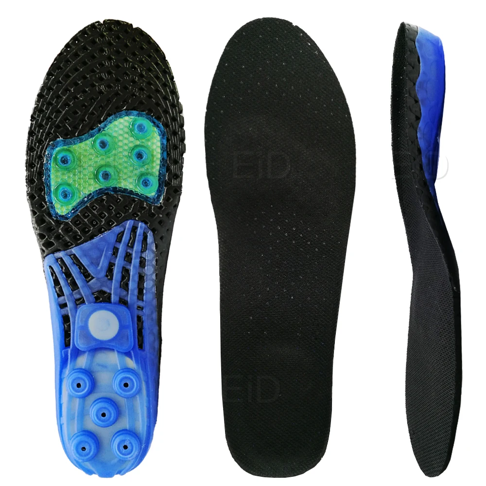 Spring Silicone gel insoles Orthopedic shoes sole insoles for feet Sports insoles Shock Absorption Arch Support Running Shoe Pad