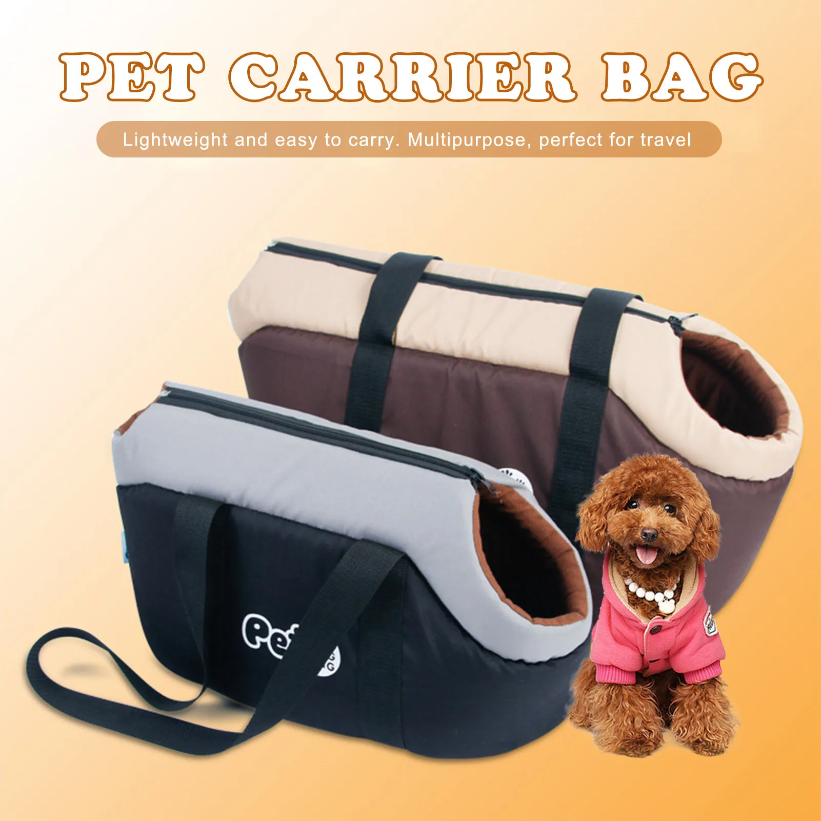 Classic Pet Carrier For Small Dogs Cozy Soft Puppy Cat Dog Bags Backpack Outdoor Travel Pet Sling Bag Chihuahua Pug Pet Supplies