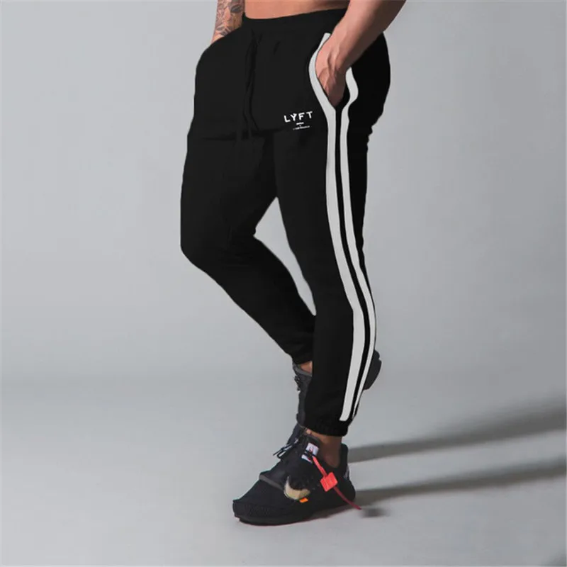 

Gym Skinny Jogger Pants Men Running Sweatpants Fitness Bodybuilding Training Track Pants Sportswear Male Cotton Jogging Trousers