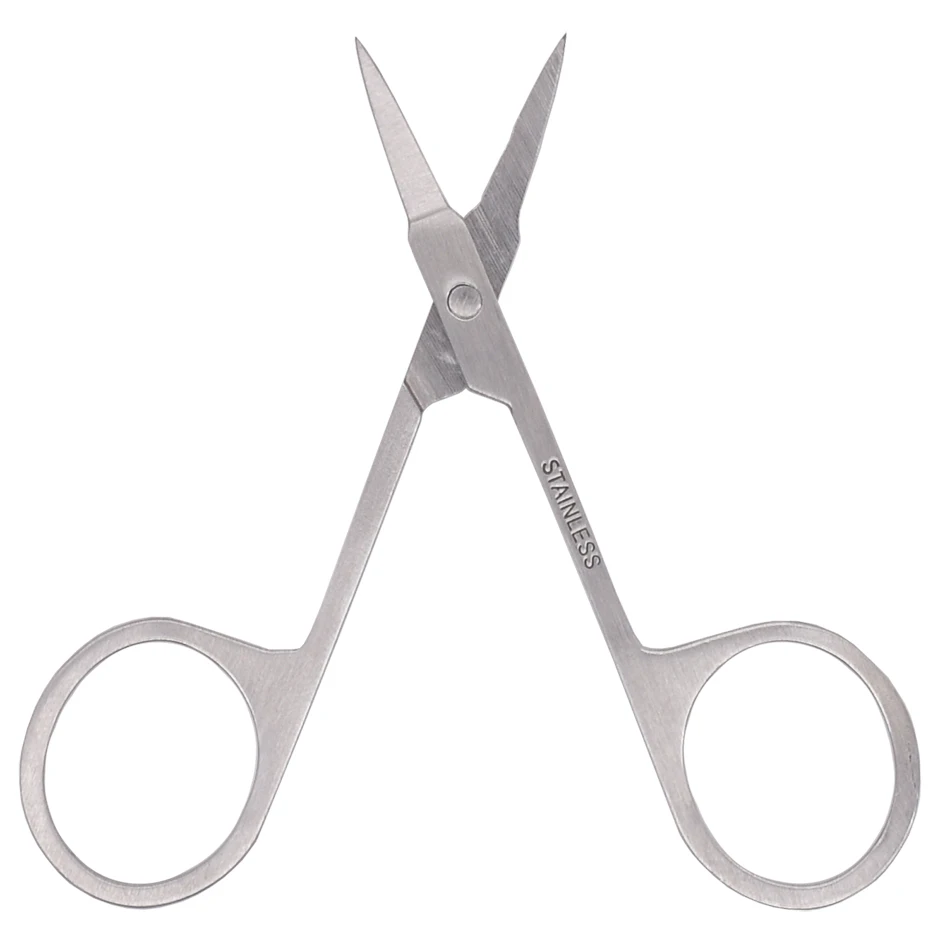 Stainless Steel Eyebrow Scissor Hair Trimming Beauty Makeup Nail Dead Skin Remover Scissor Makeup Tool 120pcs/lot