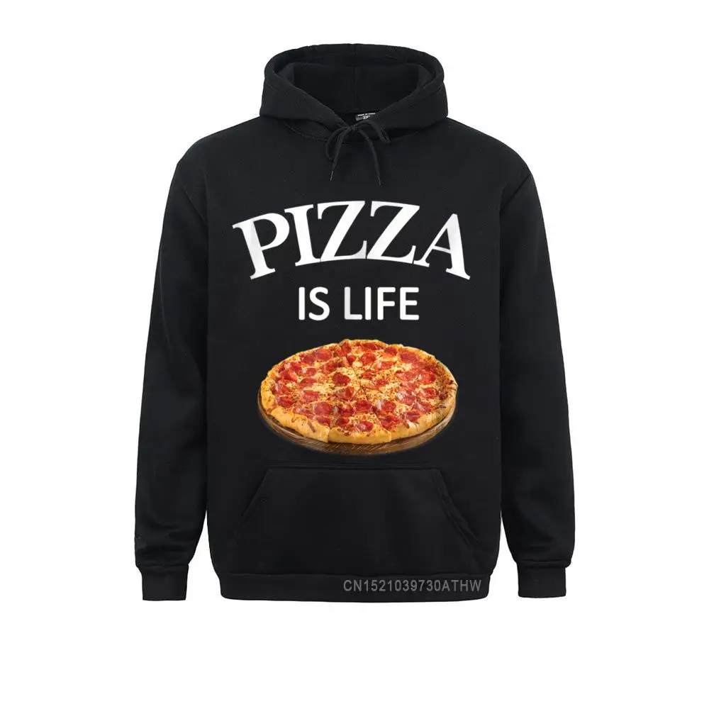 

Pizza Is Life Funny Foodie Gift Motivational Workout Gear Long Sleeve Hoodies Winter Men Sweatshirts Europe Sportswears 2021