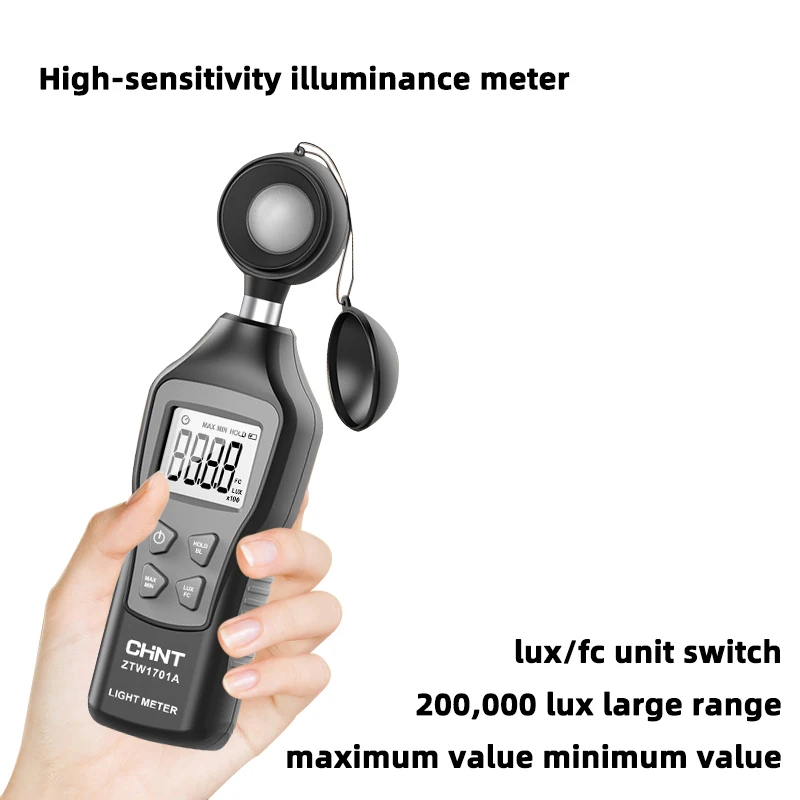 Verlichtingssterkte Meter, Lichtmeter, Hoge Precisie Lumen Tester, Helderheid Meter, Fotometer, Lichtintensiteit Tester