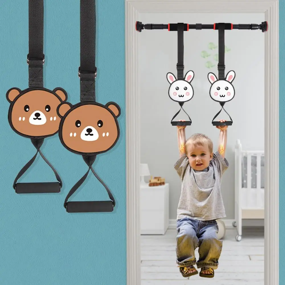 Kids Gymnastic Rings Swing Bar Ring Pull-Up Fitness Gym Playground Outdoor Indoor Children Kid Toy Flying Gym Swing