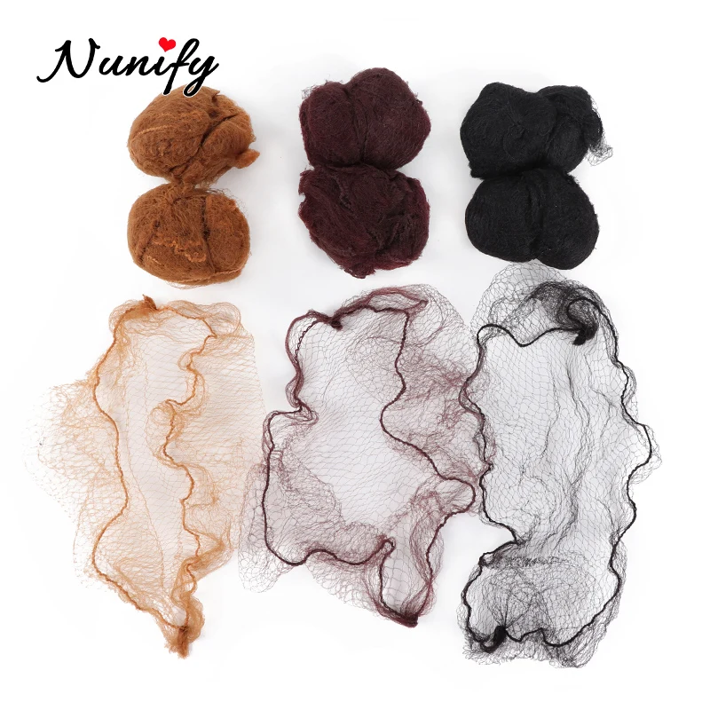 Nunify 5 mm Nylon-Haarnetze, unsichtbares Einweg-Haarnetz, Ballett-Tanz-Snoods, Netz-Dutt-Haarnetze, unsichtbares Netzhaar mit elastischem Rand