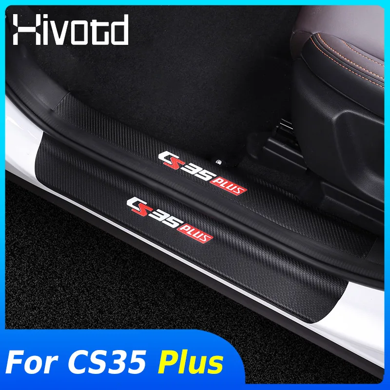 

Door Sill Cover Protection Sticker Threshold Anti-Scratch Guard Exterior Decoration Accessories Parts For Changan CS35 Plus 2020