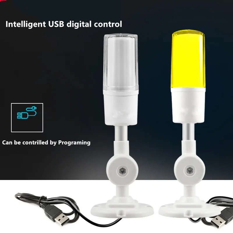 Programmable USB Alarm Lampu IO Komunikasi Sistem Alarm Otomatis Tiga Lipat Warna Indikator Buzzer Cahaya Keselamatan