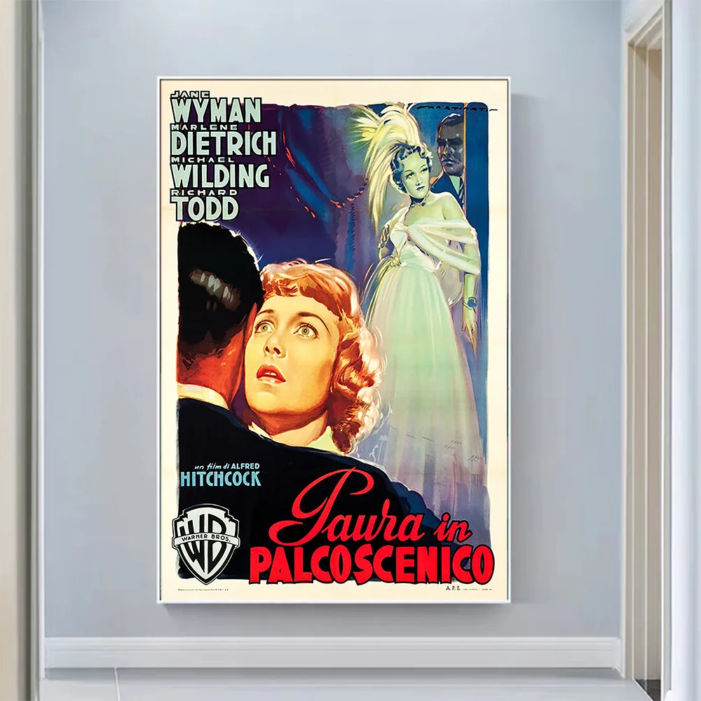 V0544 Stage Fright Vintage Classic Movie Wall Silk Cloth HD Poster Art Home Decoration Gift