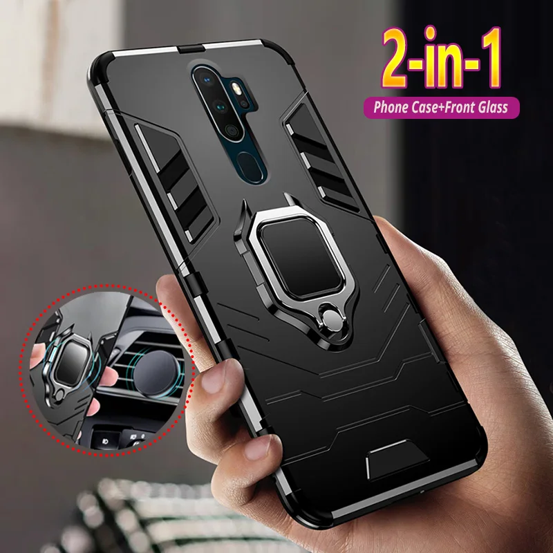 Case For OPPO A12 A11 A9 A8 A7 A5 A11X A9X A7X AX7 AX5S A3S A39 A57 F9 F11 F15 Pro A1K K3 Armor ShockProof Magnetic Phone Cover