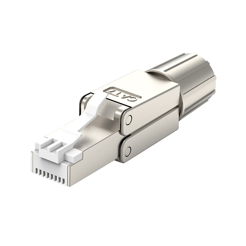 Lanceerde Nieuwe-RJ45 8P8C Unshield Afgeschermde Veld Connector - RJ45 Beëindiging Plug Voor Cat.6/6A/7 23AWG effen Installatie Kabel