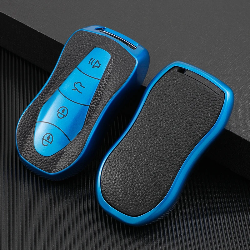 TPU Leather Type Car Key Case Cover Fob for Geely Emgrand GS X6 EX7 Xingyue Boyue Azkarra FY11 Atlas Protector Shell Accessories