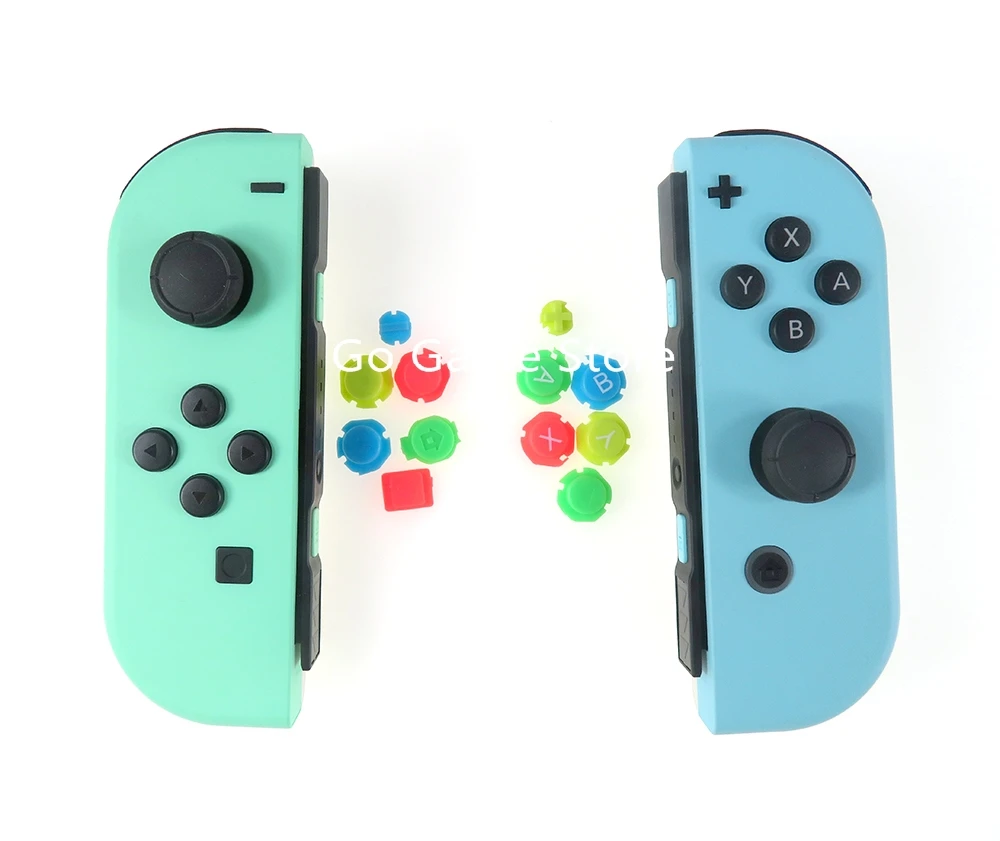 10 مجموعات لنينتندو سويتش NS ABXY اتجاهات مفاتيح أزرار عصا التحكم NX تحكم Joy-con/لوحدة تحكم Joy Con اليسرى اليمنى