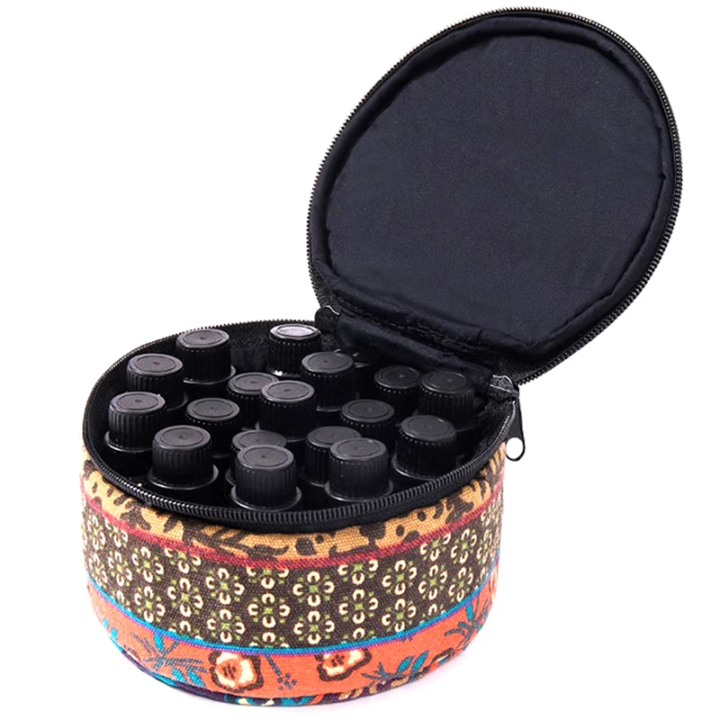 1 Pc High-quality 16*7cm Holder Storage Aromatherapy Hand Bag Essential Oil Case 15ml 10ml 5ml