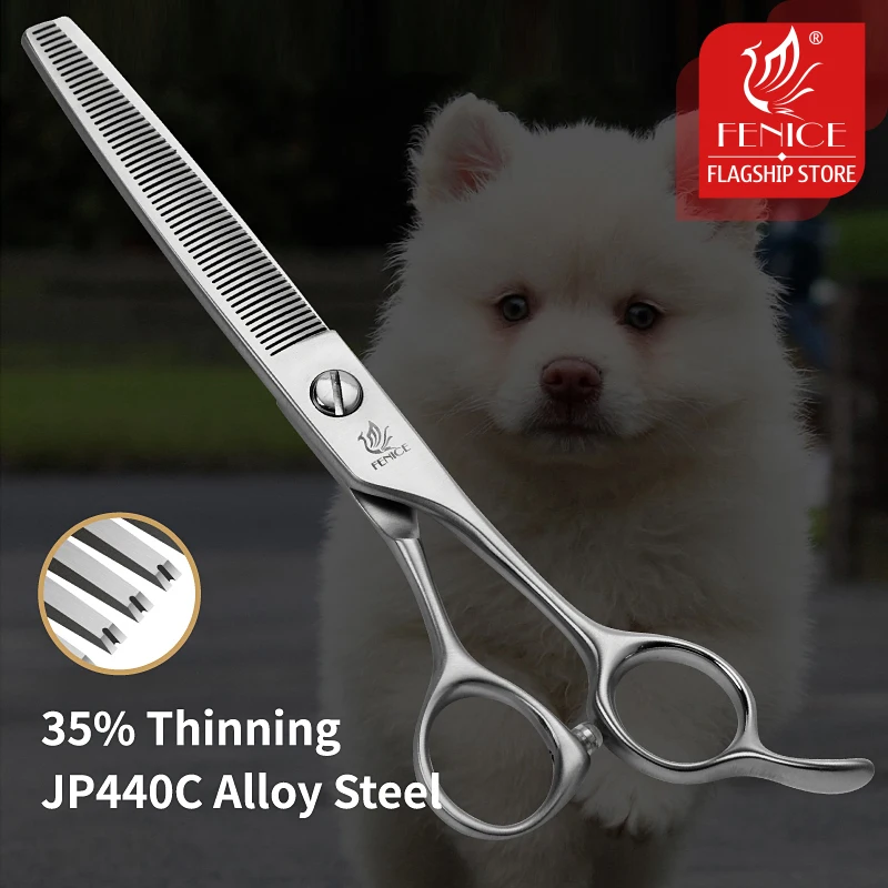 

Fenice Master Series Professional Dog Hair Clipper 6.5 Inch Pet Dog Grooming Scissors Trimmer Thinning Shears 35% Thinning Rate