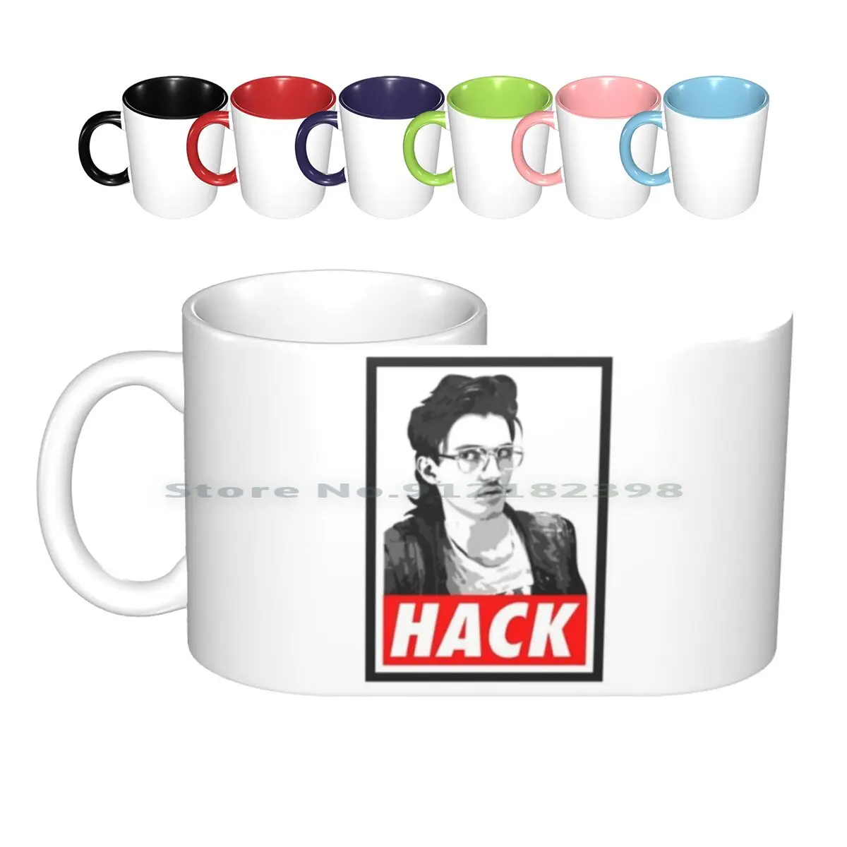 Hack Ceramic Mugs Coffee Cups Milk Tea Mug Hackerman Hacker Hacker Hack Kung Fury Character Movie Hacking Time Impossible