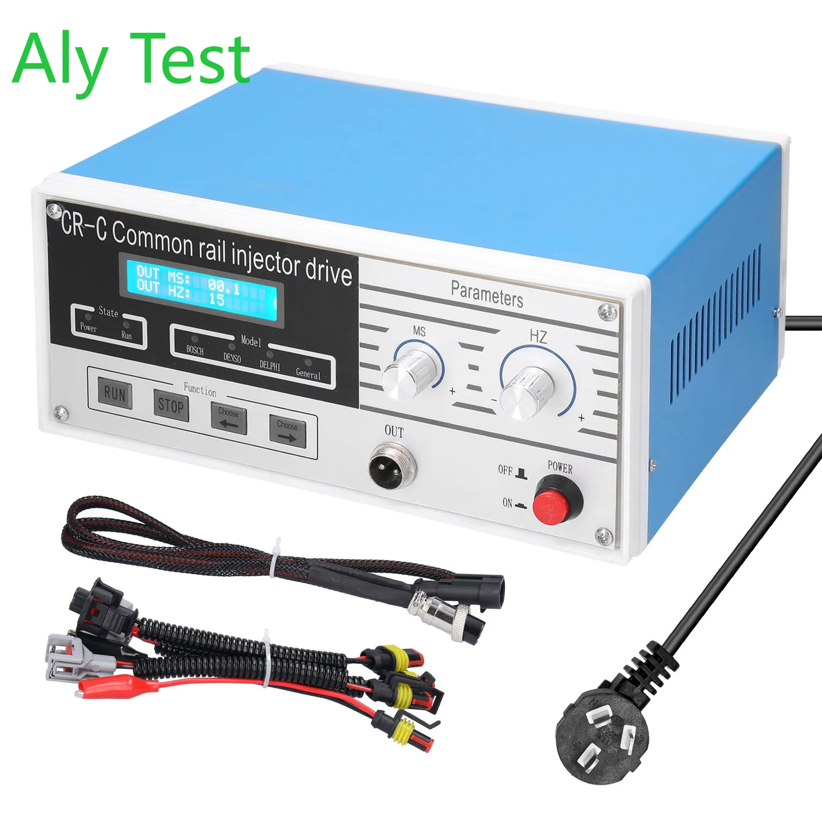 Fast Delivery ALY TEST CR-C Common Rail Injector Simulator for BOSCH DENSO DELPHI CAT with All Wire Harness