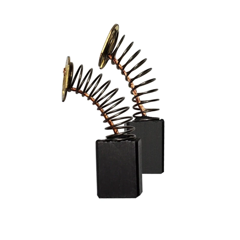 10 pezzi di ricambio per spazzole di carbone Mini trapano smerigliatrice elettrica di ricambio per motori elettrici utensile rotante 6x9 x12mm