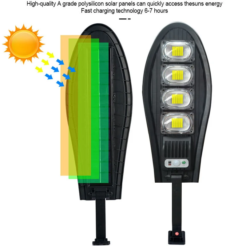 Luz LED Solar de 1000000 lúmenes para exteriores, lámpara de calle con Control remoto, impermeable, de pared, para jardín, 500W, 2000W, 6000W