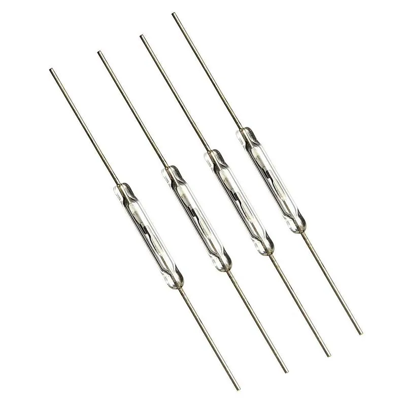 WSFS Hot 110 pcs Reed contact 14mm x 2mm Miniature reed contact Reed switch 44mm length