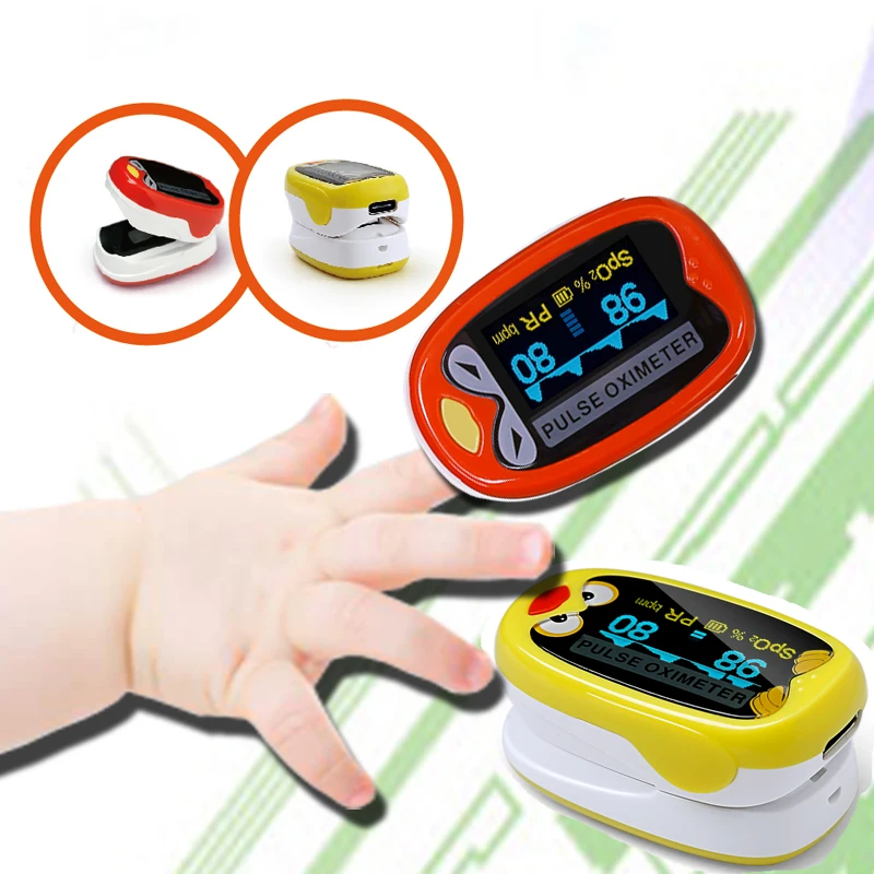 

Baby Bebes/Child Pulse oximeter Finger for Kids 1-12 years oximetro Pulsoximeter medidor de oxigeno home Medical Equipment